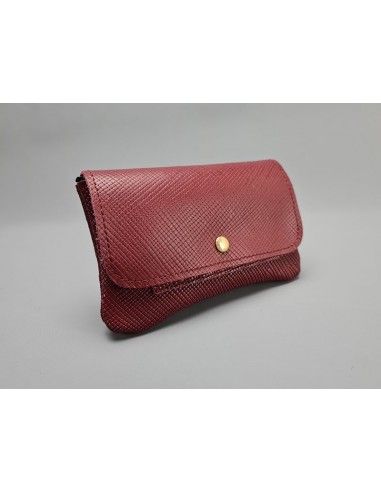 Pochette cuir Framboise / Le PORTETOUT