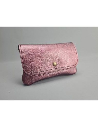 Pochette cuir Violet métal / Le grand...
