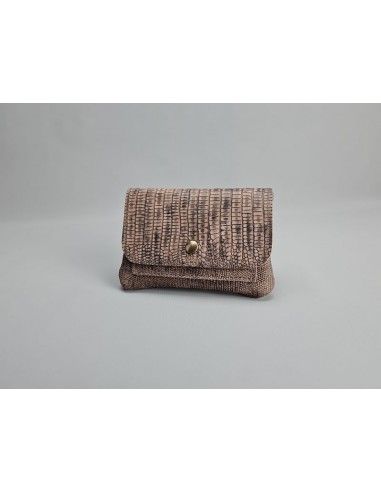 Pochette cuir Python Marron / Le...