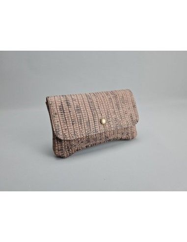 Pochette cuir Python Marron / Le...