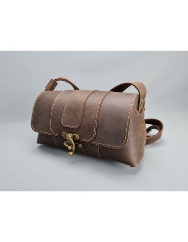 Sac Vintage Cuir Marron / L'ESSENTIEL