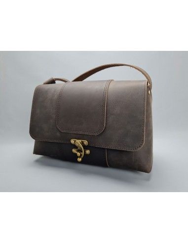 Sac cuir Vintage Marron Foncé /...